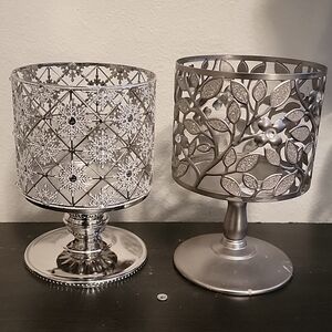 Two BBW Candle Pedestals